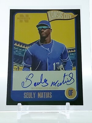 Seuly Matias 2020 Onyx Nimbus Black Parallel On-Card Auto /25 Kansas City Royals