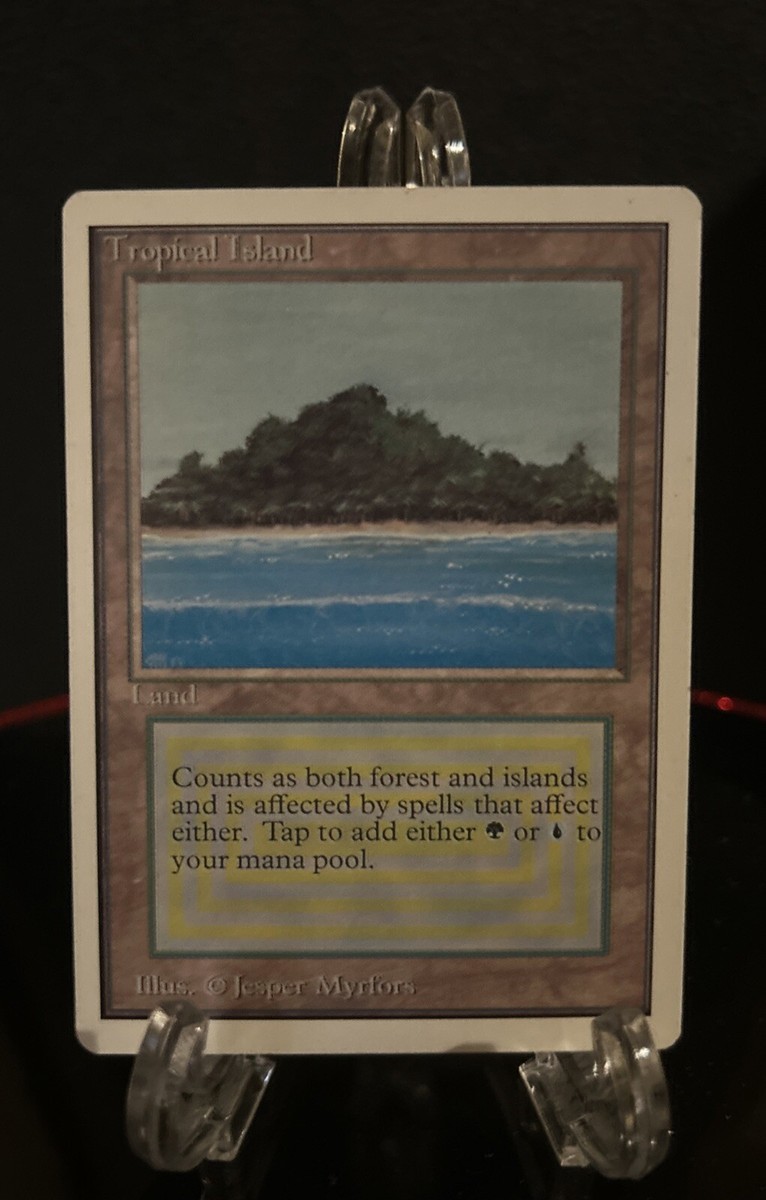 Tropical Island MTG Unlimited Ungraded LP Light Play Rare Vintage