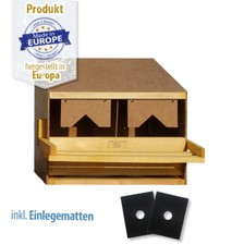 Legenest - Abrollnest - Hühnernest - Holz - 2 Abteilungen groß - Oberteil