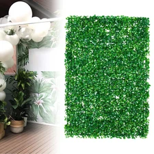 12Pcs Artificial Plant Boxwood Mat Fence Hedge Wall Fake Grass Floral Decor