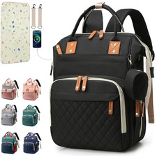 Diaper Bag Backpack Baby Bag, Baby Girl Boy Diaper Bag for Dad Mom with Pad, 16