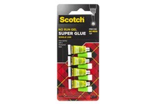 Scotch  Super Glue Gel AD119, 4-Pack of single-use tubes