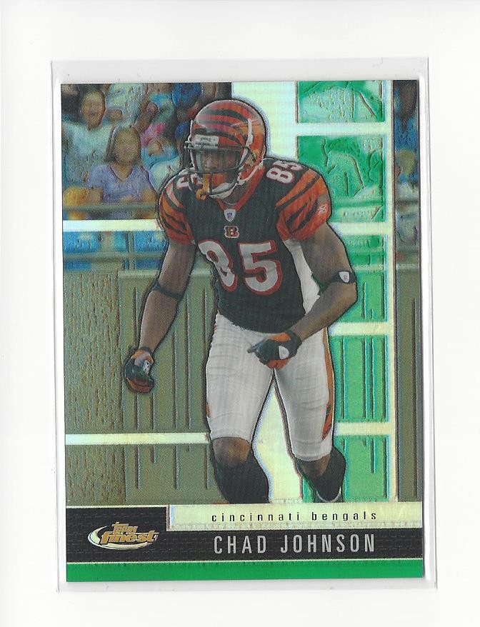 2008 Finest Green Refractor #52 Chad Johnson Bengals /299