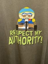 L - Vintage 90s South Park Cartman Respect My Authority 21x28 FADER