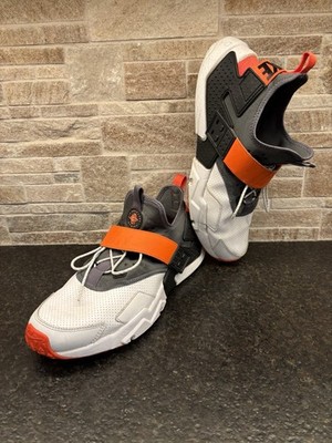 Nike Men s Air Huarache Drift Trainer Shoes White Rush Orange Black Sz 14 - GUC!
