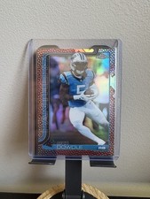 2025 Topps Chrome Football Rico Dowdle Football Leather SP