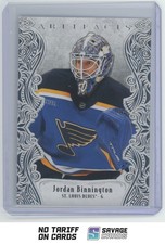 2025-26 Upper Deck Artifacts Lime Green Error Jordan Binnington /125 #146 St.