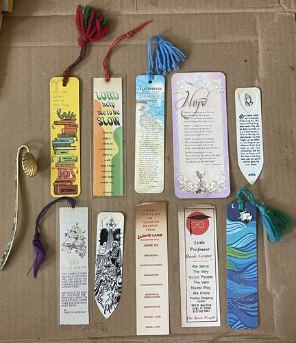 11 Vintage Mid Century 70s 80s BOOKMARK Lot 1970s Weve-a-Gift & More Unique