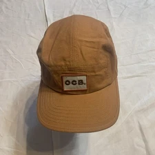 OCB One With Nature Five Panel Cotton Hat Adjustable Orange