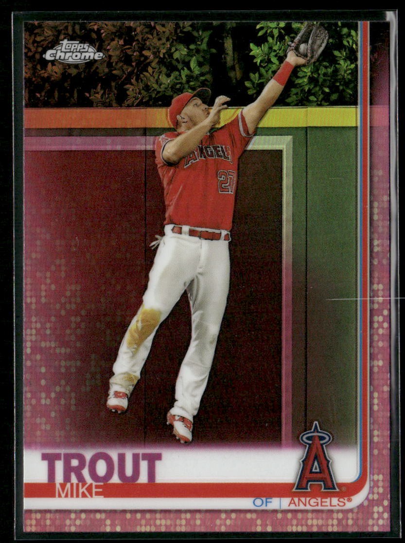 2019 Topps Chrome #200 Mike Trout Pink Refractor