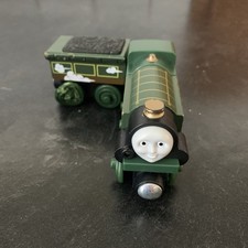 Thomas Friends Wooden Railway Roll N' Whistle Emily with Tender Works