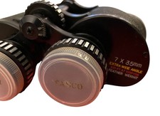 Tasco Vintage Feather Weight Coated 7 X 35mm Binoculars With Case Japan