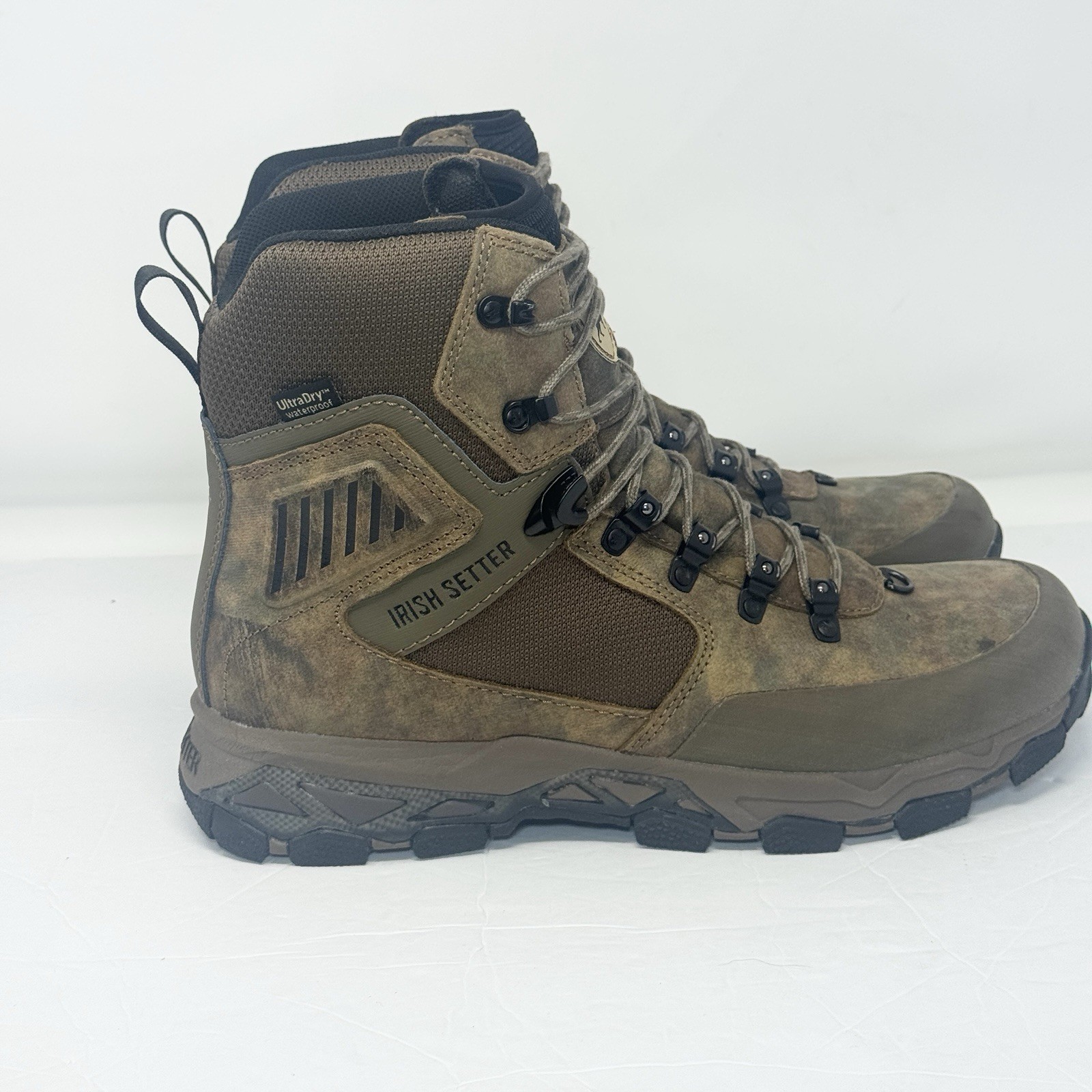Red Wing Irish Setter Pinnacle 9” Camo Hunting Boots Mens 11.5D Waterproof READ
