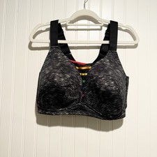 Lane Bryant Livi Active Sports Bra No Wire Rainbow Front Size 44D