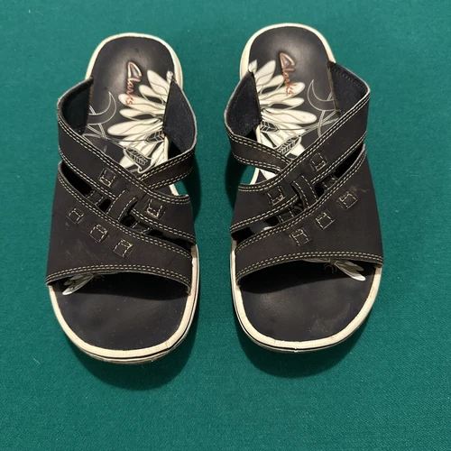 Sandali donna Clarks blu con cinturino taglia 6M comodi casual slip on