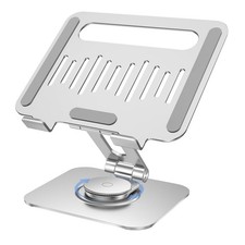 Tablet Stand for Desk, 360 Rotating iPad Stand, Aluminum Adjustable Foldab...