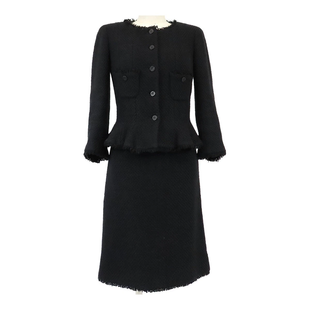 Chanel — CHANEL COCO Mark Tweed Setup Women black 【A】
