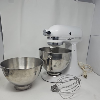 KitchenAid KSM103 Ultra Power Tilt Head Stand Mixer W/ 2 Bowls & 1 Attachment 