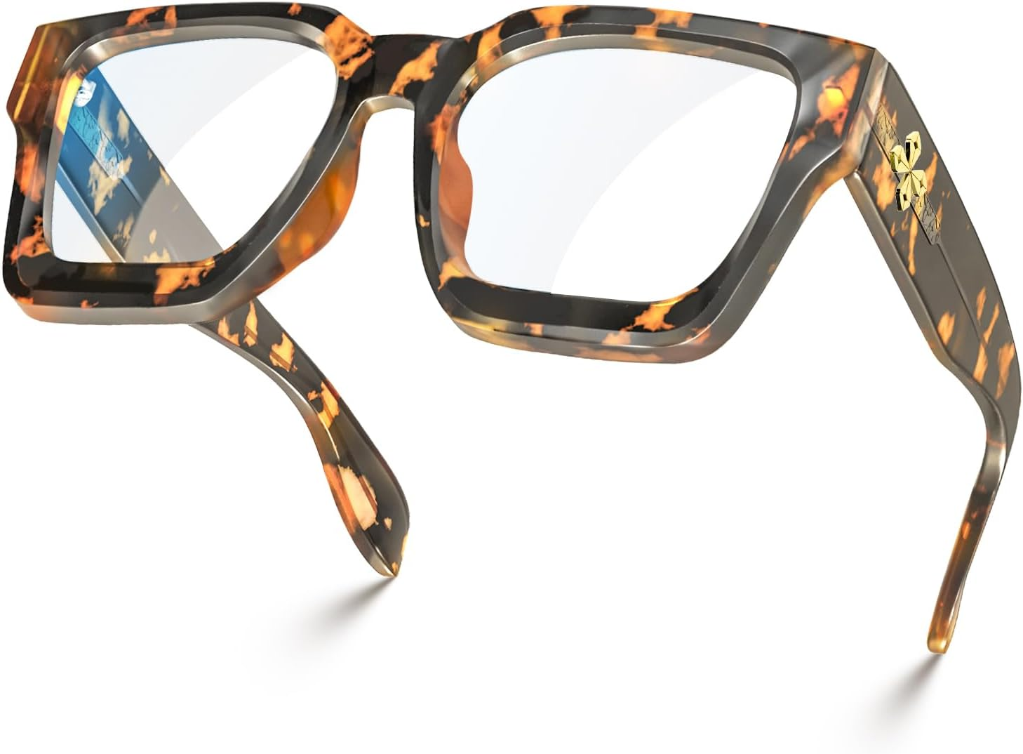 Trendy TR90 Rectangle Blue Light Blocking Glasses for Women