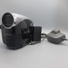 Samsung VP-DX100 Handheld DVD-RW Camcorder Black Tested Full Working Set
