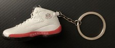 3D Mini White/Red Sneaker Keychain Collectible Gift for Sneakerhead Lovers