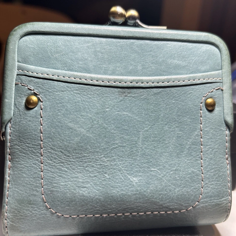 Cartera Kisslock Coach Edición 65 Aniversario Legacy Gigi Cuero Verde azulado/verde Foto 2 de 4