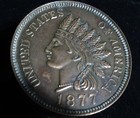 Vintage 1975 Novelty 1877 Indian Head Copper Penny Bank — photo 1