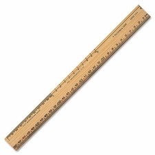 Acme United Plain Edge Double Bevel School Ruler 16930