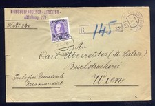 Reco Beleg Feldpostamt 457 Kriegsgefangenen Arbeiter Abteilung Nachporto Wien 3