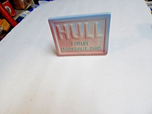 VERY RARE Hull Pottery Cooksville Ohio Dealers Sign Plaque