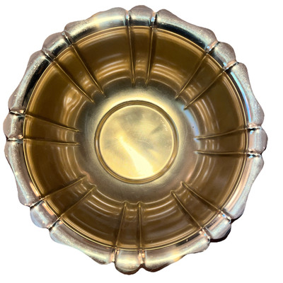 American Made Brassware Brass  Copper Craft Decorative Fluted Bowl