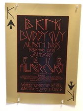 1970 BB King- Allman Bros-Buddy Guy-The Band BG212 Bill Graham Fillmore Poster