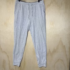 Eddie Bauer Sweatpants Mens Medium Gray Joggers Elastic Waist Lounge Gym