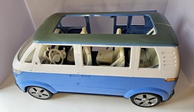 Vintage Barbie Volkswagen Microbus VW Bus Blue Mattel 2002~Please