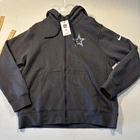NWT Men's Large Nike NFL Dallas Cowboys Primtime Full Zip Hoodie Jacket Graphite