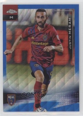 2021 Topps Chrome MLS Blue Wave Refractor 40/199 Justin Meram #30 p6a