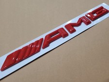 AMG Aufkleber Schriftzug Emblem Logo Rot für Mercedes C43 GLC43 C63 A35 E63 A45 AMG Aufkleber Schriftzug Emblem Logo Rot für Mercedes C43 GLC43 C63 A35 E63 A45