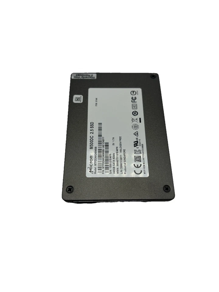 Micron MTFDDAK240MBB 240GB 6Gbps 2.5" SATA Solid State Drive 100% Health - Image 2 of 3