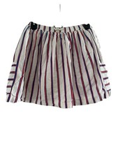 Vintage 90's Gymboree Girls Size L 10-12 Red White Blue Striped Skirt Nautical