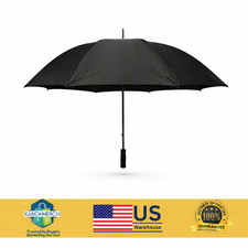 5 Ft. Golf Umbrella in All Black , Durable, Perfect for Rain