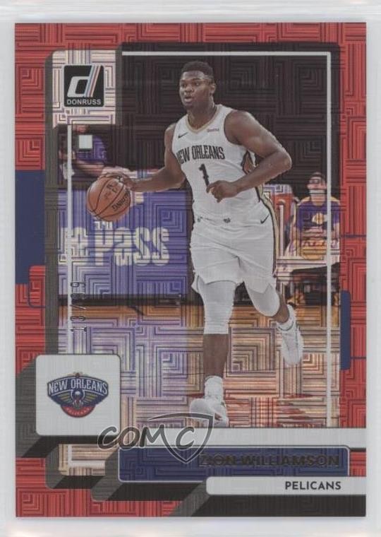 2022-23 Panini Donruss Choice Red 13/99 Zion Williamson #164 5ub