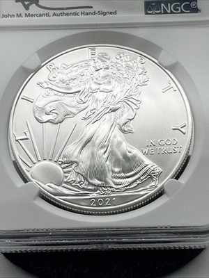2021 シルバーイーグル Type1 NGC MS70 最終生産日 2021 Eagle Heraldic Eagle T-1 First Releases S$1 NGC MS70 | eBay