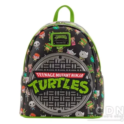 Sac à dos sewer cap tortues ninja LOUNGEFLY - Photo 1/4