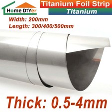 Titanium Foil Strip Roll Thin Metal Panel 0.1/0.2/0.3/0.4/0.5mm Thick-Multi Size