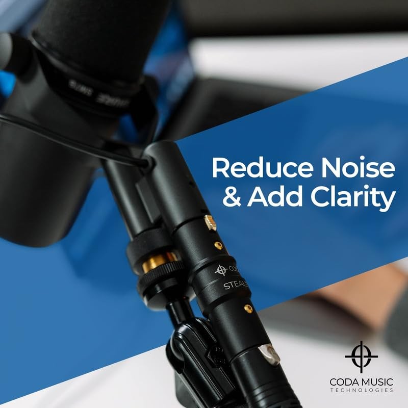 Coda MB-Stealth in-Line Microphone Preamp Mic Gain Booster for Dynamic and Ri...