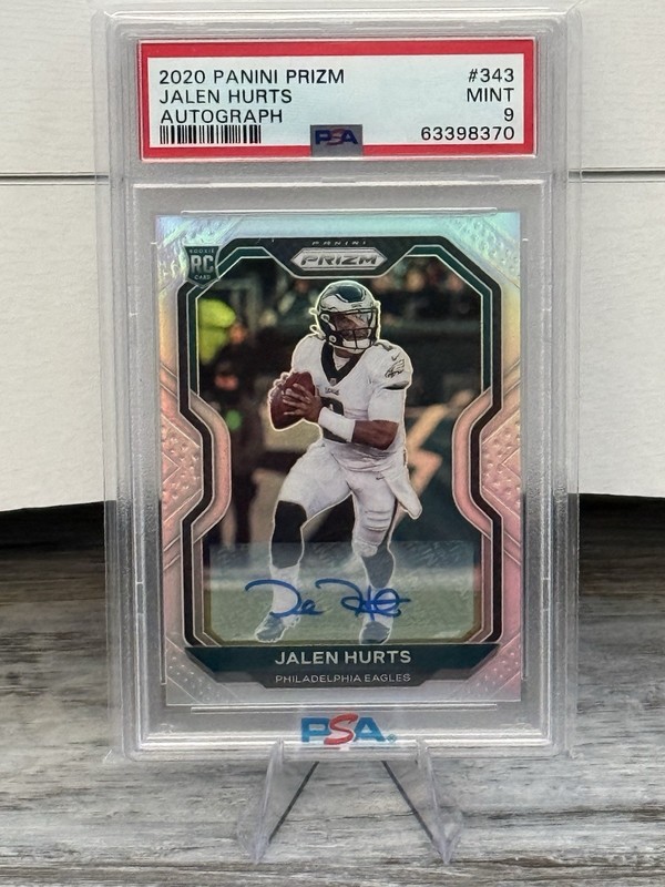 2020 Panini Prizm Jalen Hurts #343 Autograph RC