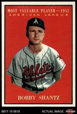 1961 Topps #473 Bobby Shantz Most Valuable Player Athletics 8 - NM/MT