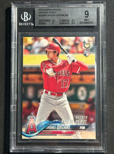 2018 Topps Update SHOHEI OHTANI US285 Vintage Stock RC #d 17/99 BGS 9 Jsy # 1/1