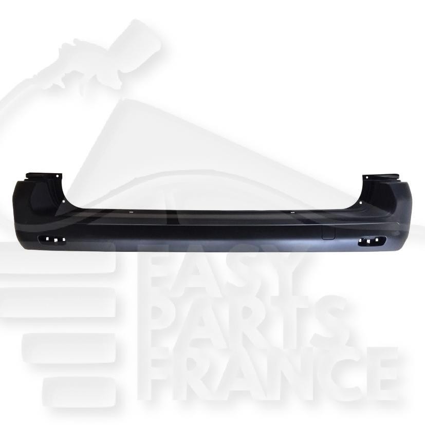 Pare-choc arrière court Opel Vivaro plastique noir ultra résistant fourgon