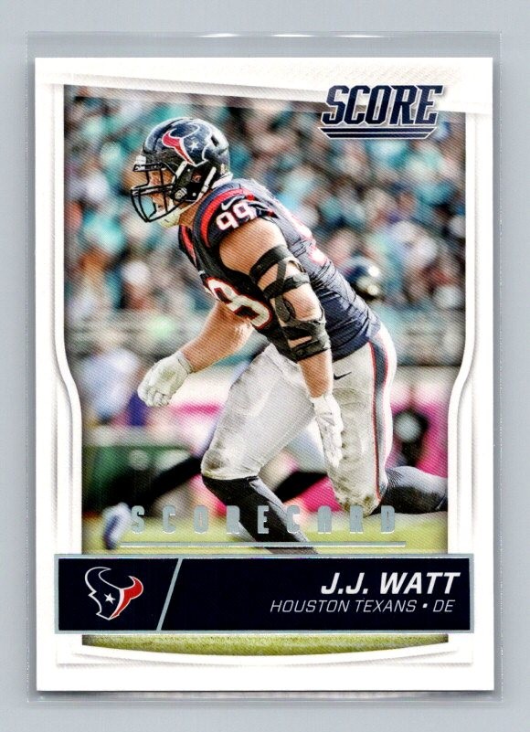 J.J. Watt 2016 Score Scorecard #134 Houston Texans